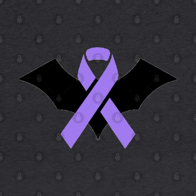 Bat and Awareness Ribbon by CaitlynConnor